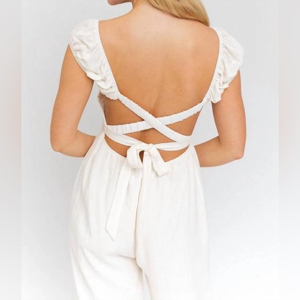 Lelis Women’s Cross Back Smocked Jumpsuit - Picture 9 of 12